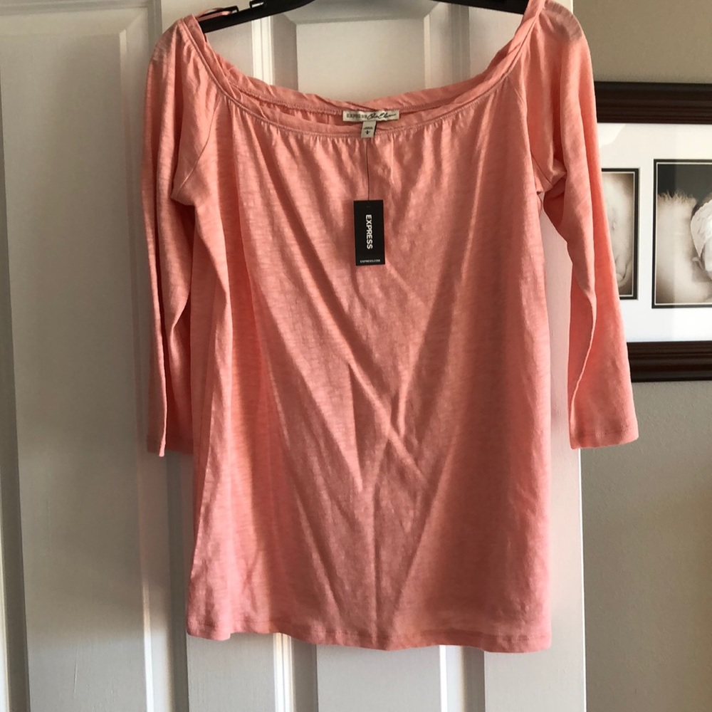 Express off shoulder shirt.